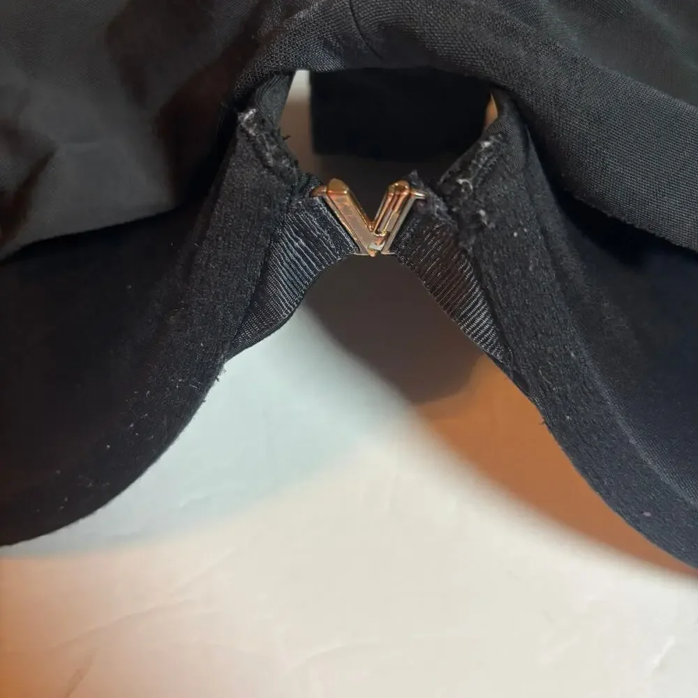 Victoria's Secret Black Strapless Push Up Bra Convertible Multiway 38D V Bar
